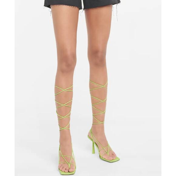 GIA BORGHINI Rosie 6 green sandals - Picture 7 of 8